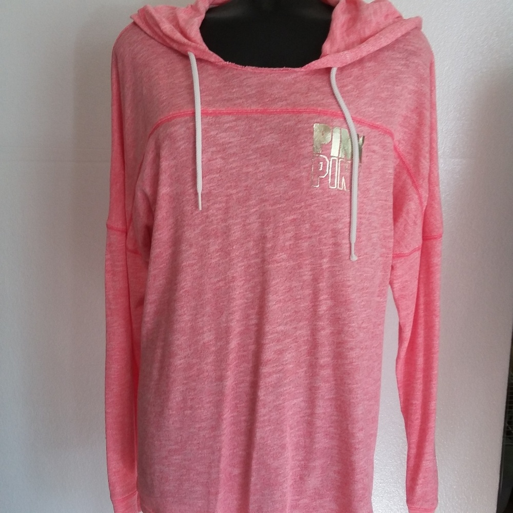 PINK Victoria's Secret salmon open back hoodie